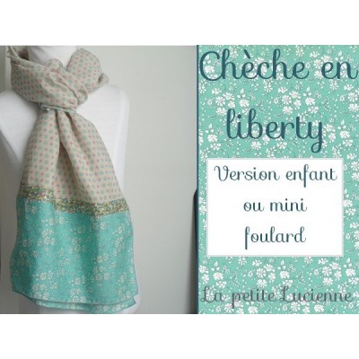 Mini chèche en liberty Capel et Betsy