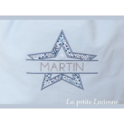 Motif etoile et prénom