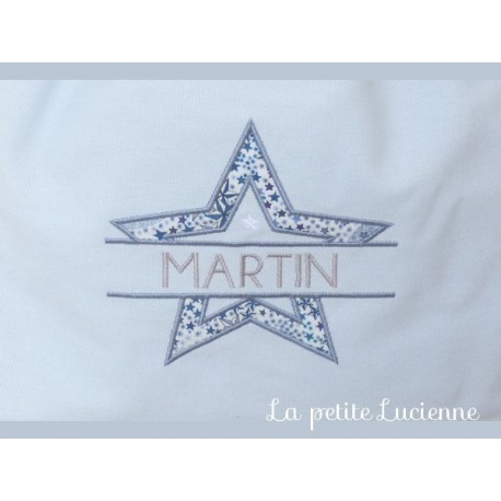 Motif etoile et prénom