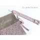 Attache tétine brodé Liberty Eloise