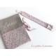 Attache tétine brodé Liberty Eloise