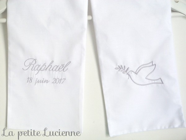 Echarpe Blanche De Bapteme Pour Bebe