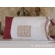 coussin en linge ancien pois