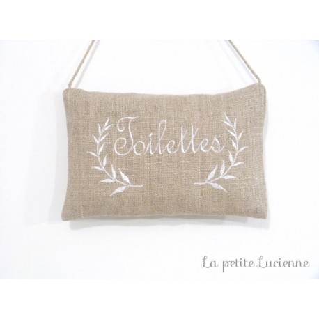 Coussin de porte Toilettes