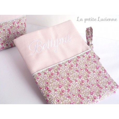 PROTEGE CARNET DE SANTE ROSE LILY POUDREE - Sauthon