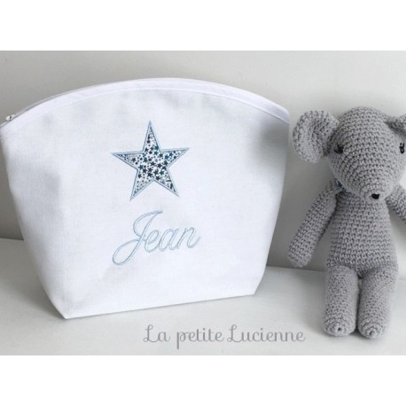 Trousse de toilette enfant Liberty Bleu