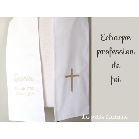 Echarpe communion profession de foi