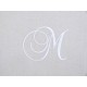 Monogramme M gris