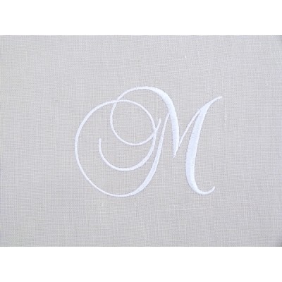 Monogramme M gris