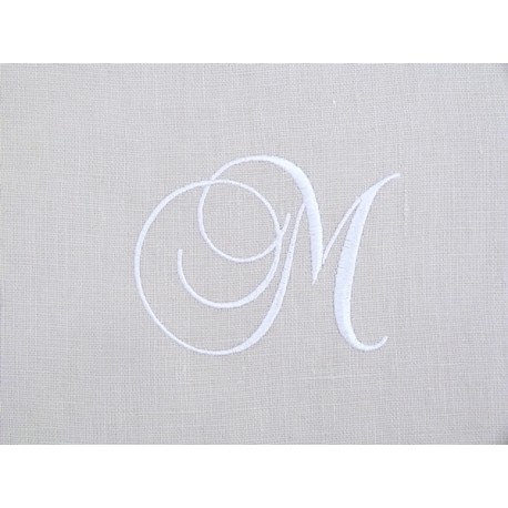 Monogramme M gris