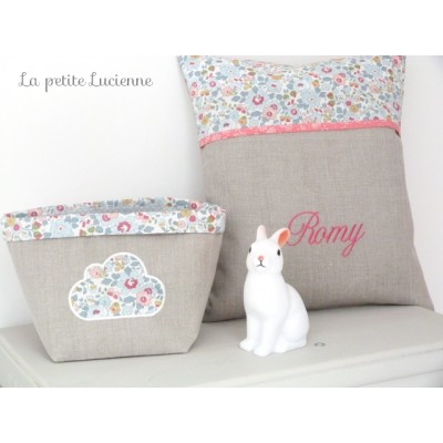 Panier de rangement en liberty Betsy