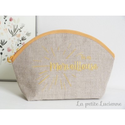 Trousse de toilette Moutarde