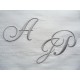 Mariage monogramme et coussin alliance