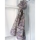 Foulard en liberty Tatum Prune