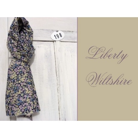 Foulard en liberty Wiltshire bleu