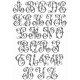Gabin: monogramme brodé en médaillon